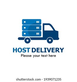 Host delivery logo template illustration