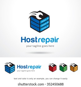 Host Repair Logo Template Design Vector 