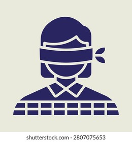 Hostage trendy vector illustration in flat style perfect background.eps