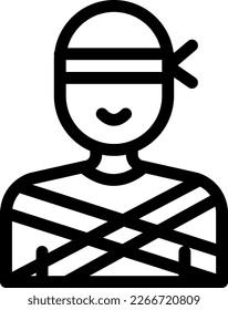 hostage Vector illustration on a transparent background. Premium quality symmbols. Thin line vector icons for concept and graphic design.