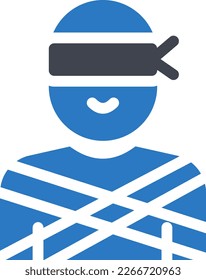 hostage Vector illustration on a transparent background. Premium quality symmbols. Glyphs vector icons for concept and graphic design. 
