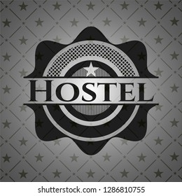 Hostel dark icon or emblem