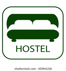 Hostel Icon and Vector.