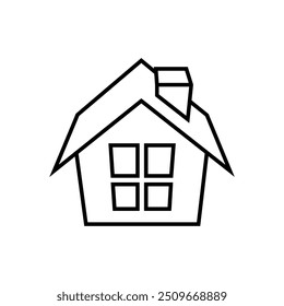 Hostel icon vector. Home illustration sign. House symbol or logo.