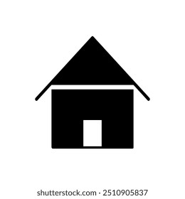 Vetor de ícone de Hostel. Sinal de ilustração da casa. Símbolo ou logotipo da casa.