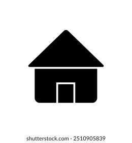 Hostel icon vector. Home illustration sign. House symbol or logo.