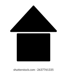 Hostel icon vector. Home illustration sign. House symbol or logo.