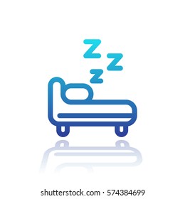 Hostel line icon on white