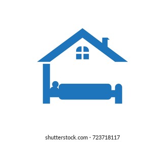 Hostel Lodging Logo Design template
