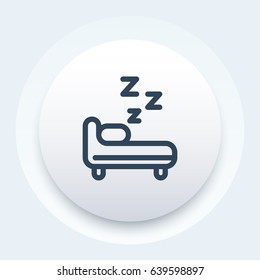 Hostel vector icon in line style