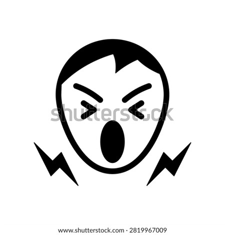 Hostility Icon - Solid Black Glyph Icons For Conflict resolution and Business Management
