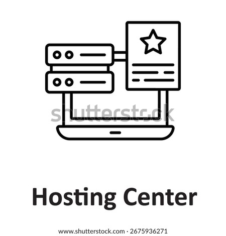 hosting center  Vector Icon which can easily modify or edit

