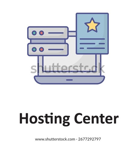 hosting center  Vector Icon which can easily modify or edit

