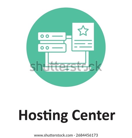 hosting center  Vector Icon which can easily modify or edit

