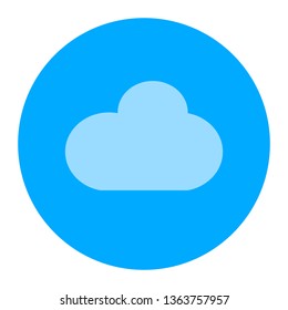 hosting cloud icon, cloud computing technology, web network symbol - server connection sign