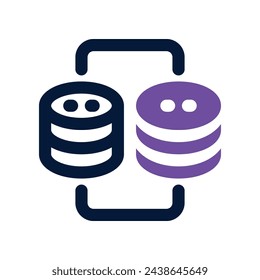hosting connection icon. vector dual tone icon for your website, mobile, presentation, and logo design.