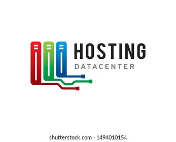 Hosting Data Center logo symbol or icon template