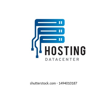 Hosting Data Center logo symbol or icon template