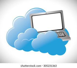 Hosting digital design, vector illustration eps 10.