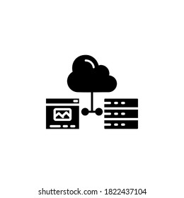 hosting, domain and network icon. internet marketing icon. perfect to logo, presentation template, website, application, and more product. vector icon design solid style