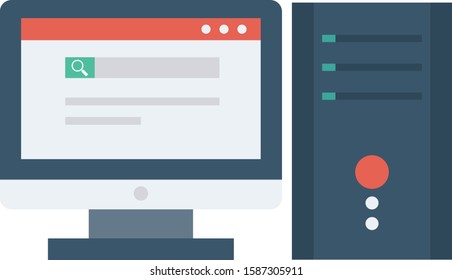 Hosting flat icons for CPU & desktop