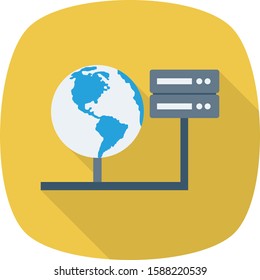 Hosting flat icons for database & conenction