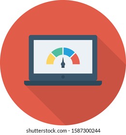Hosting flat icons for internet & speed