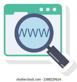 Hosting flat icons for search & find