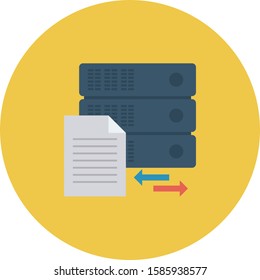 Hosting flat icons for storage & file