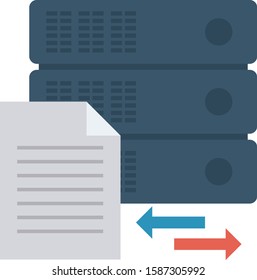 Hosting flat icons for storage & file