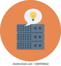 Hosting flat icons for think & creative