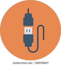 Hosting flat icons for USB & cable