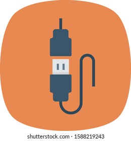 Hosting flat icons for USB & cable