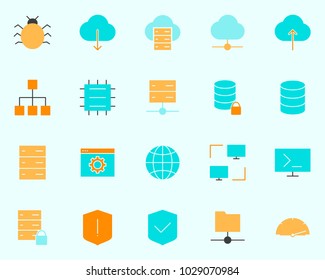 Hosting Icon.  96x96 for Web Graphics and Apps.  Simple Minimal Pictogram. Vector