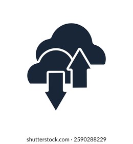 hosting icon collection .design style with background