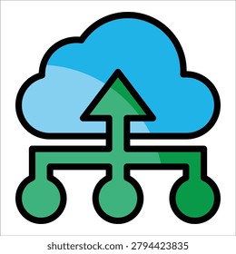 Hosting Icon Element For Design