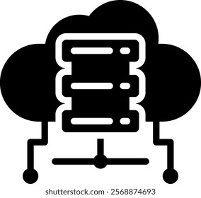 Hosting Icon Glyph Vector Illustration