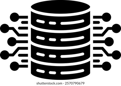 Hosting Icon Glyph Vector Illustration