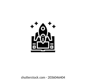Hosting Icon Isolated On White Background