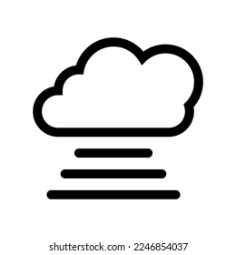 Hosting icon line isolated on white background. Black flat thin icon on modern outline style. Linear symbol and editable stroke. Simple and pixel perfect stroke vector illustration.