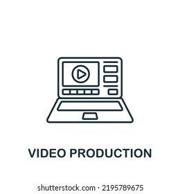 Hosting icon. Line simple Web Design icon for templates, web design and infographics