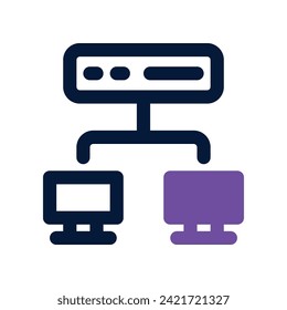 hosting icon. vector dual tone icon for your website, mobile, presentation, and logo design.
