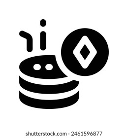 hosting icon. vector glyph icon for your website, mobile, presentation, and logo design.