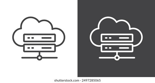 Hosting icon vector logo set collection for web app ui