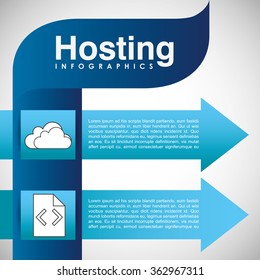 hosting infographic design 