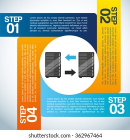 hosting infographic design 
