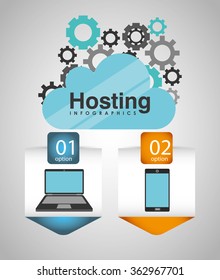 hosting infographic design 