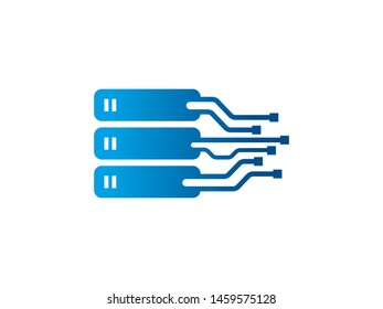 Hosting logo symbol or icon template