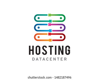 Hosting logo symbol or icon template