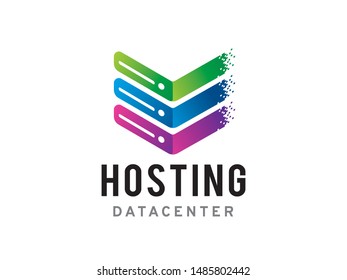 Hosting logo symbol or icon template